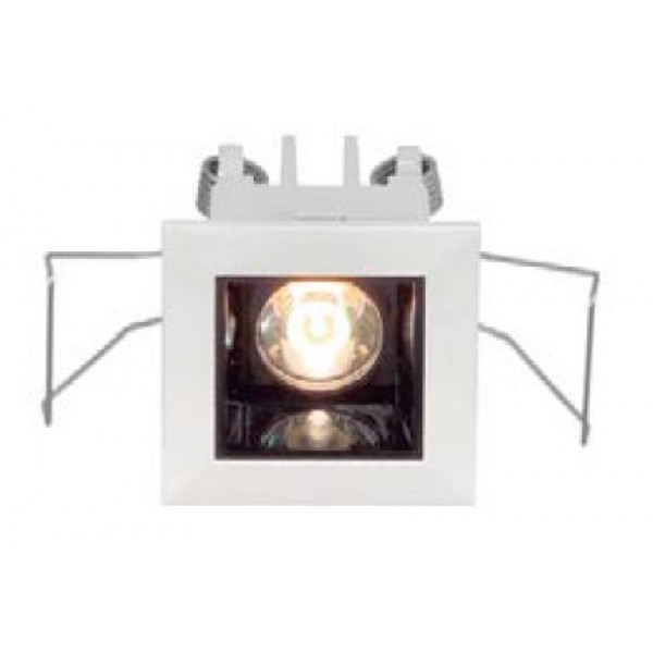 Foco empotrar LED fijo Cuadrado 45x45mm MINI 3W 10º CRI90 Blanco